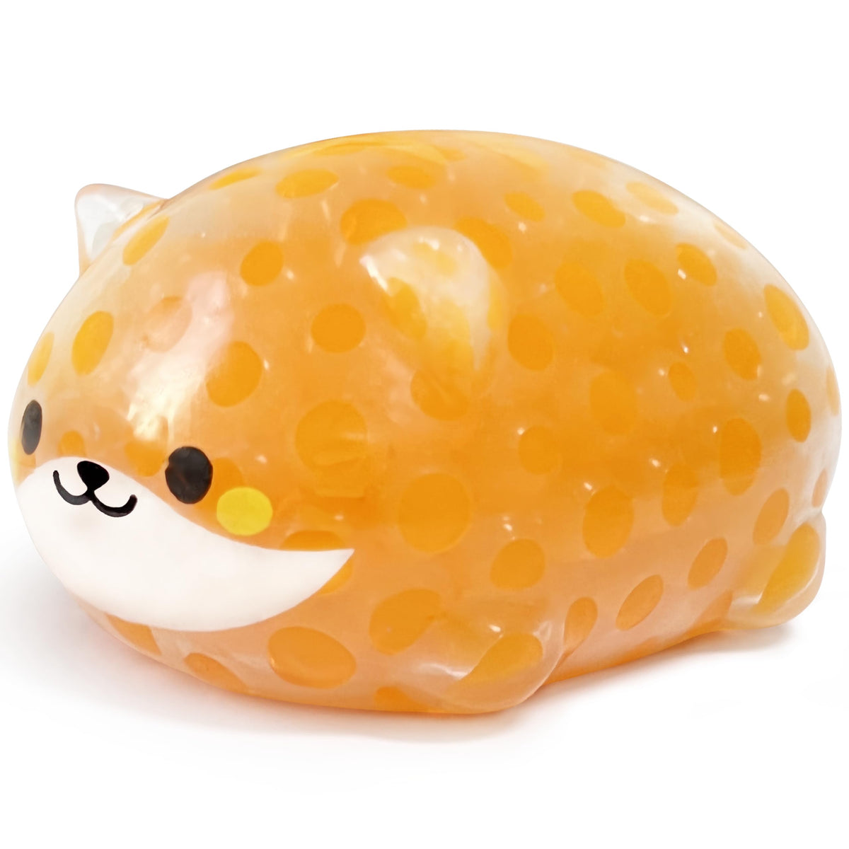 ZTATU Orange Shiba Inu stress ball pack showing soft squishy texture for stress relief.