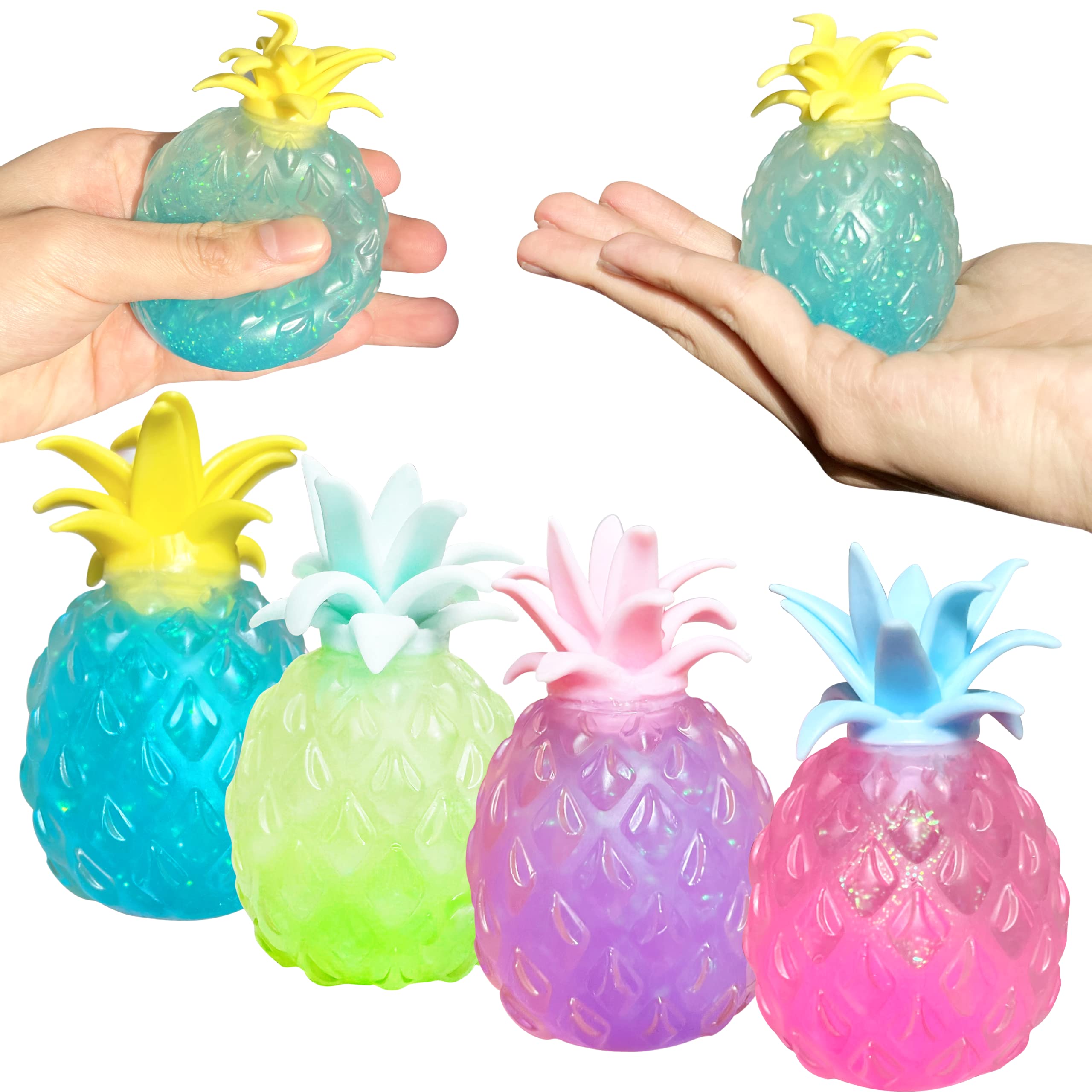 ZTATU Pineapple Stress Ball with sequin inside offers tactile focus and sensory play