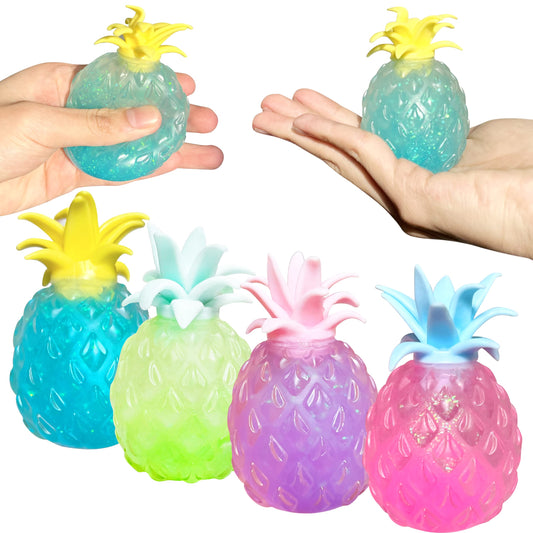 ZTATU Pineapple Stress Ball with sequin inside offers tactile focus and sensory play