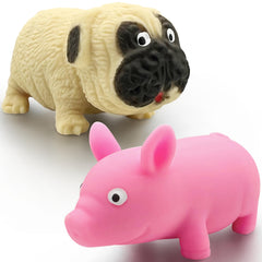 ZTATU Splash Pig and Dog squishy toy front view for calming sensory play.