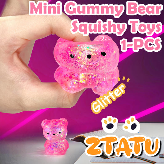 ZTATU squishy bear hand feel highlights soft, mochi-like texture for kneading.