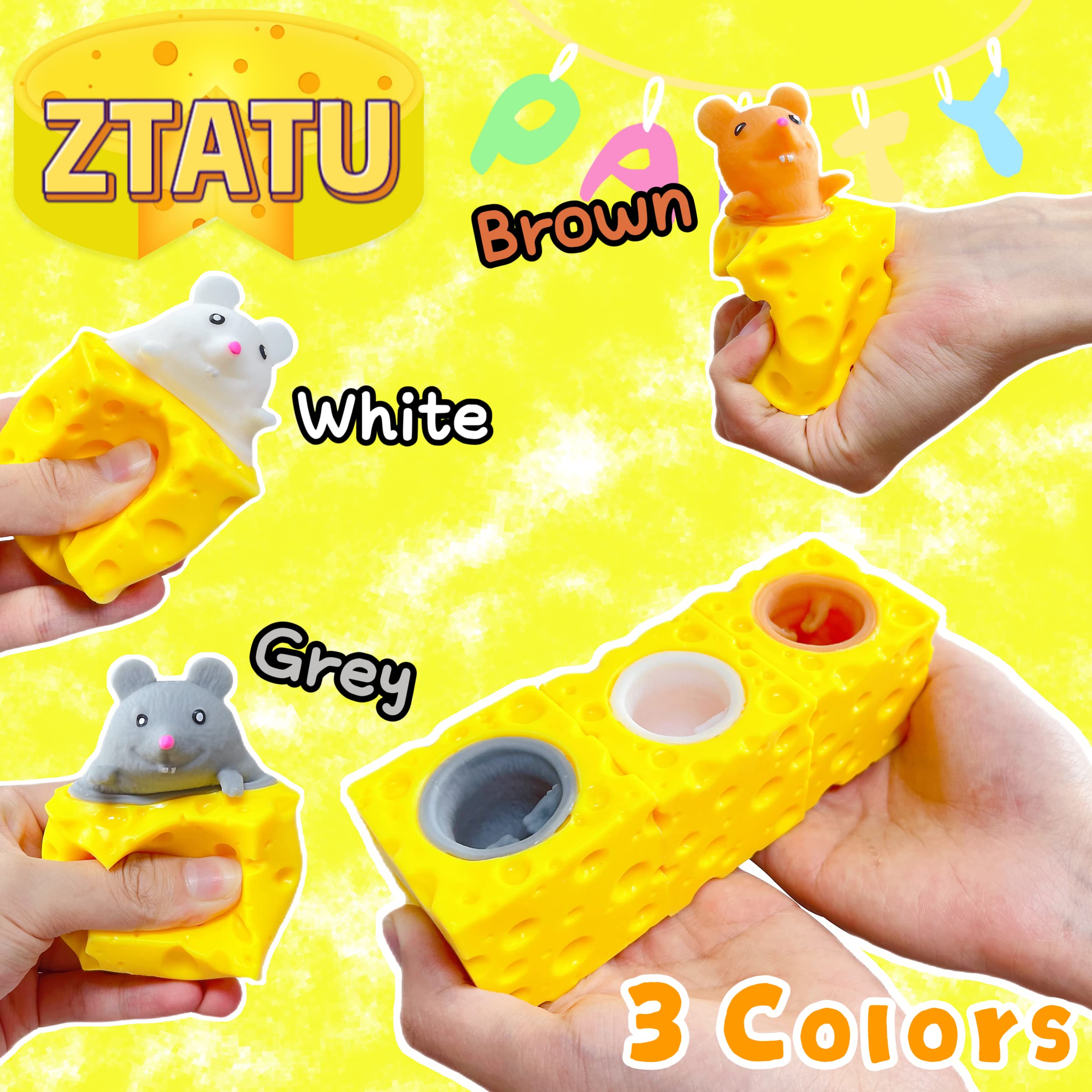 ZTATU cheese stress ball brown for playful sensory relief.