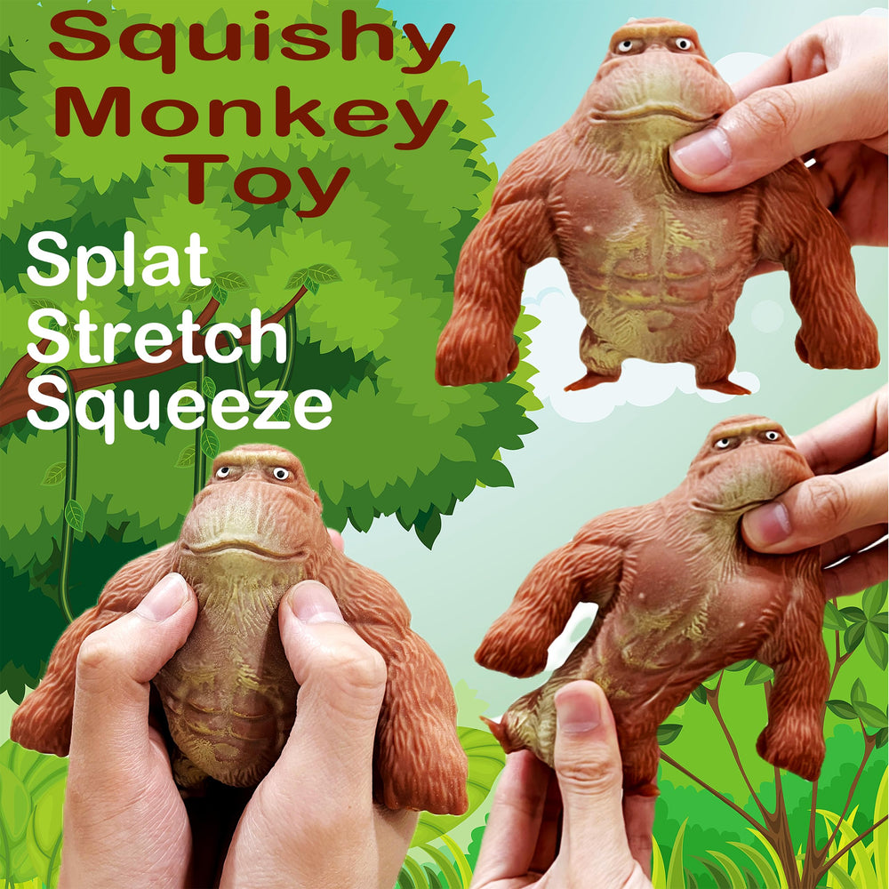 ZTATU squishy monkey toy splash-like squish on surfaces