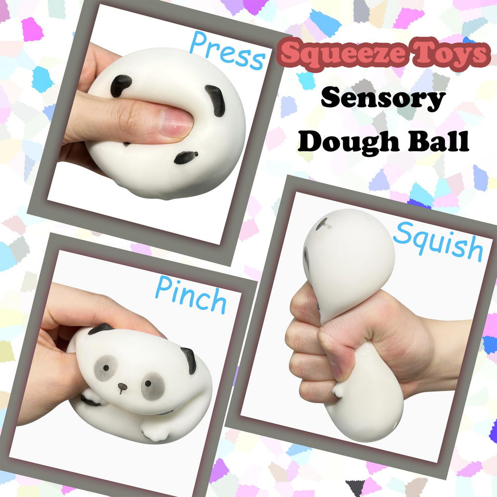 ZTATU Squishy Panda stress ball compact size fits small hands and bags