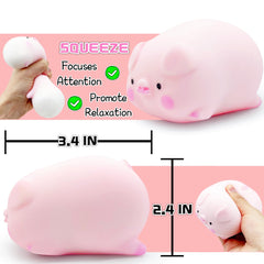 ZTATU Squishy Pig ball hand feel, promotes calming tactile engagement.