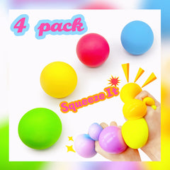 ZTATU four-pack color-changing dough balls encourage sensory exploration and engagement.