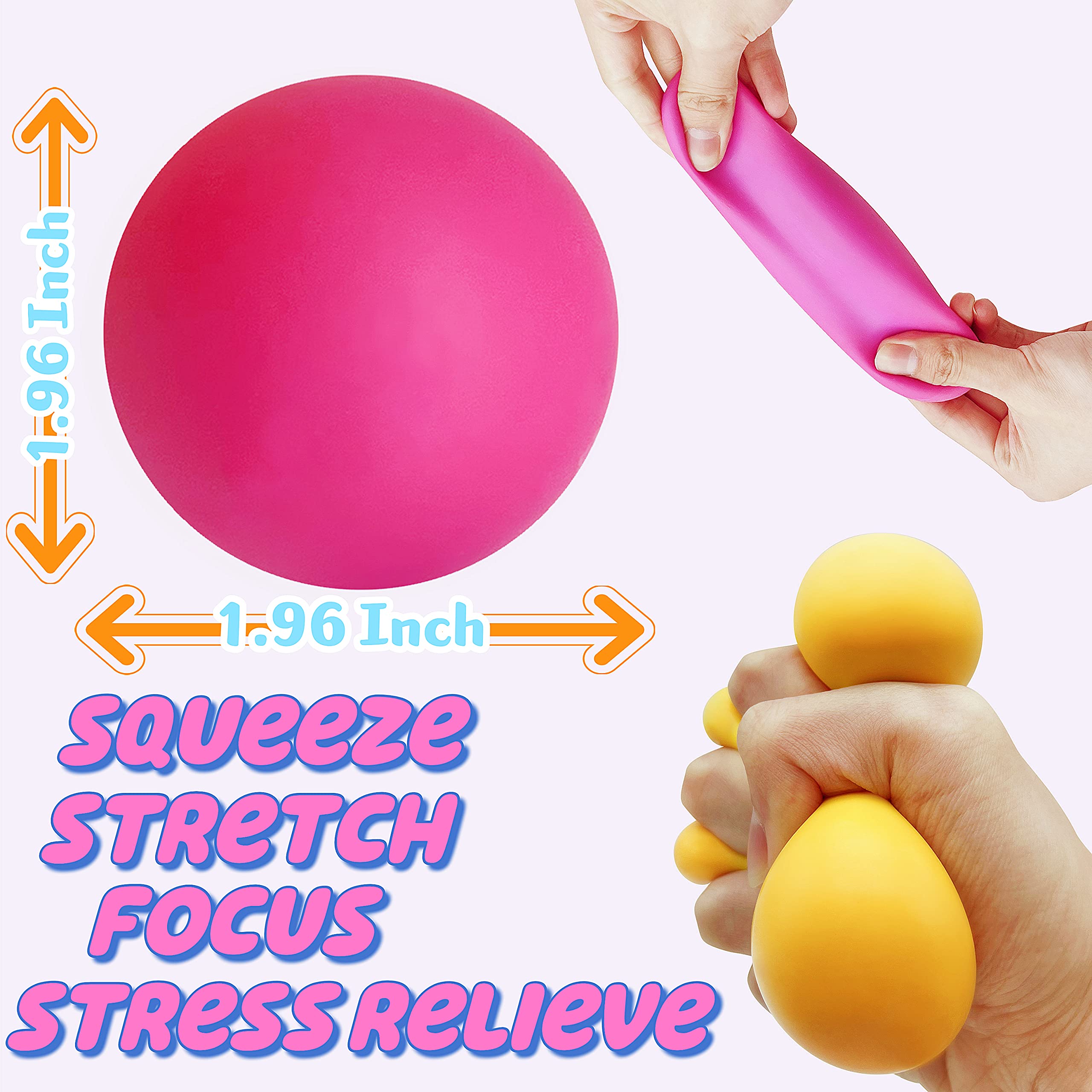 ZTATU squishy stress balls with padded interior provide satisfying squeezes.
