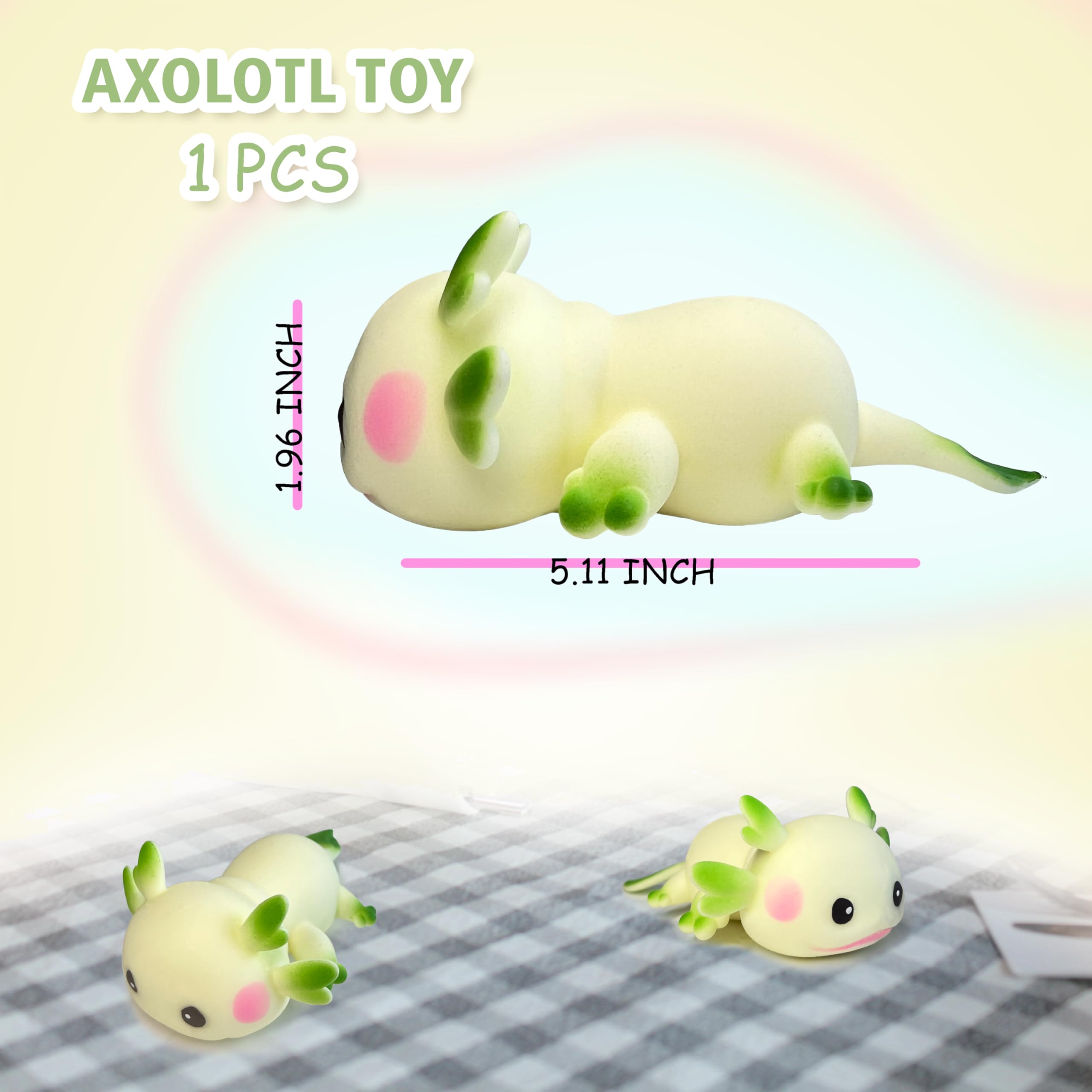 ZTATU axolotl stress ball white, great for quick relaxation between tasks.