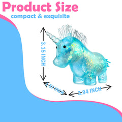ZTATU Unicorn squishy in backpack ready for on-the-go stress relief.