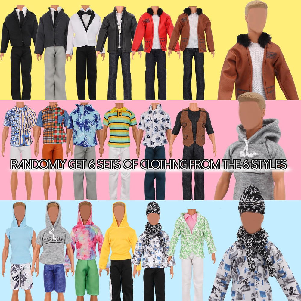 ZTWEDEN 12in boy doll suit set; smart attire for pretend scenarios