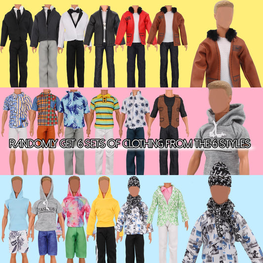 ZTWEDEN 12in boy doll suit set; smart attire for pretend scenarios