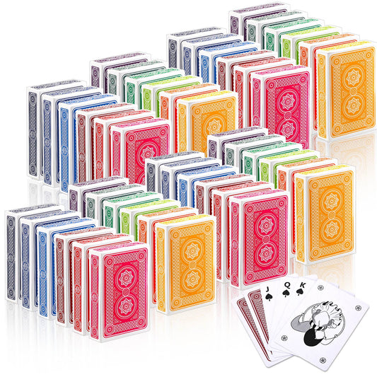 Zubebe 12-deck set with colorful backs for party games and easy organization