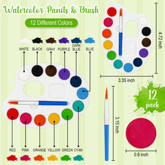Zubebe 12-color watercolor palette for vibrant, easy washes