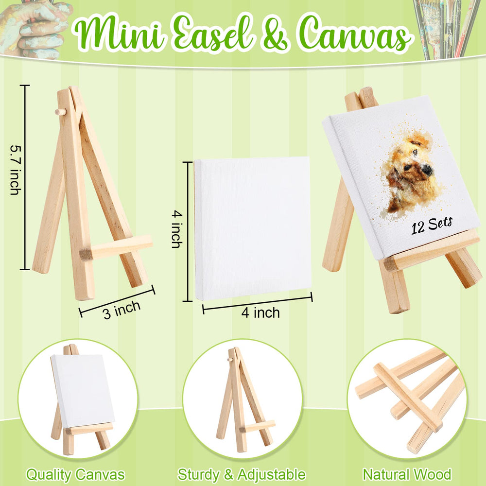 Zubebe mini brush included for precise strokes on small canvases