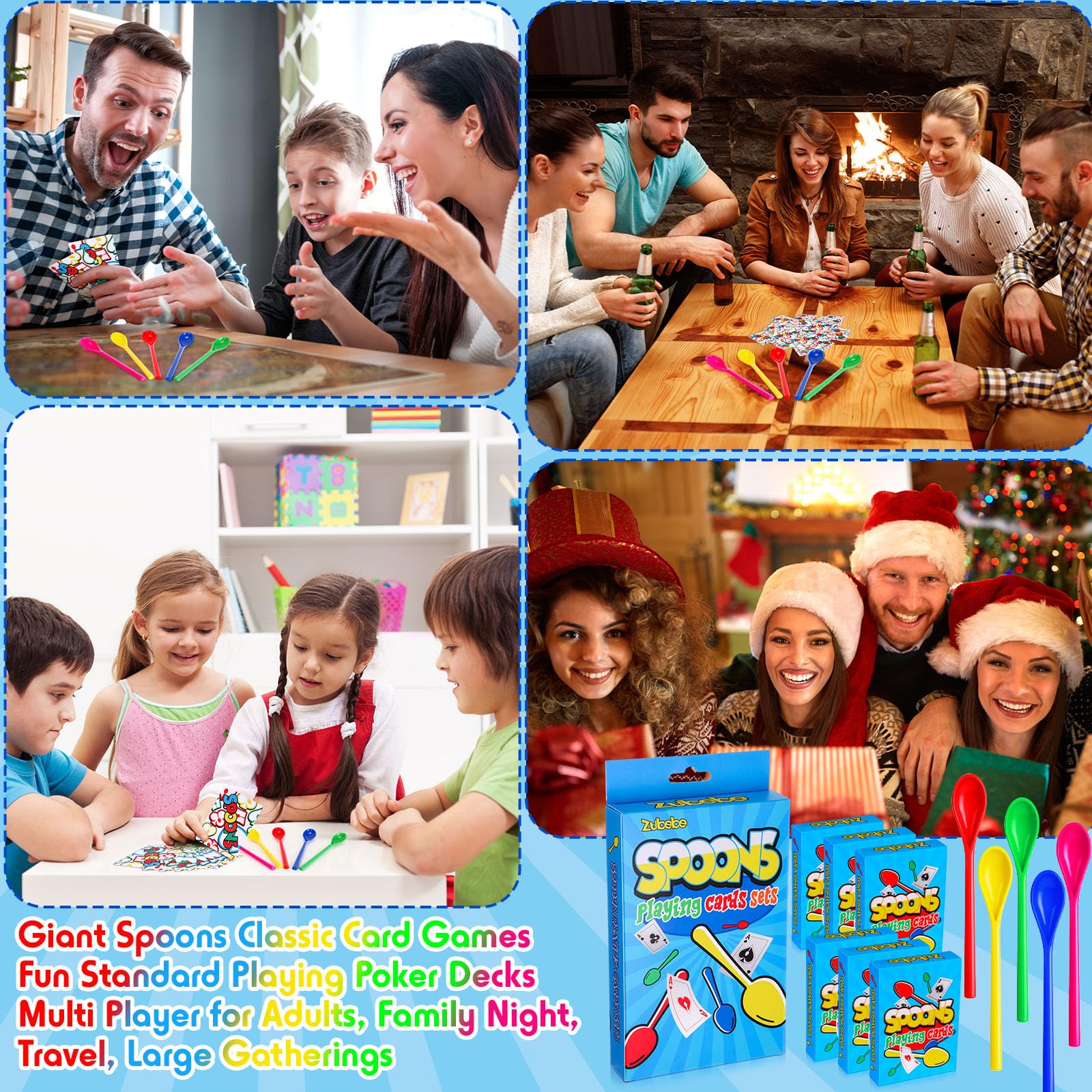Zubebe fast-paced spoon-card game action for lively groups