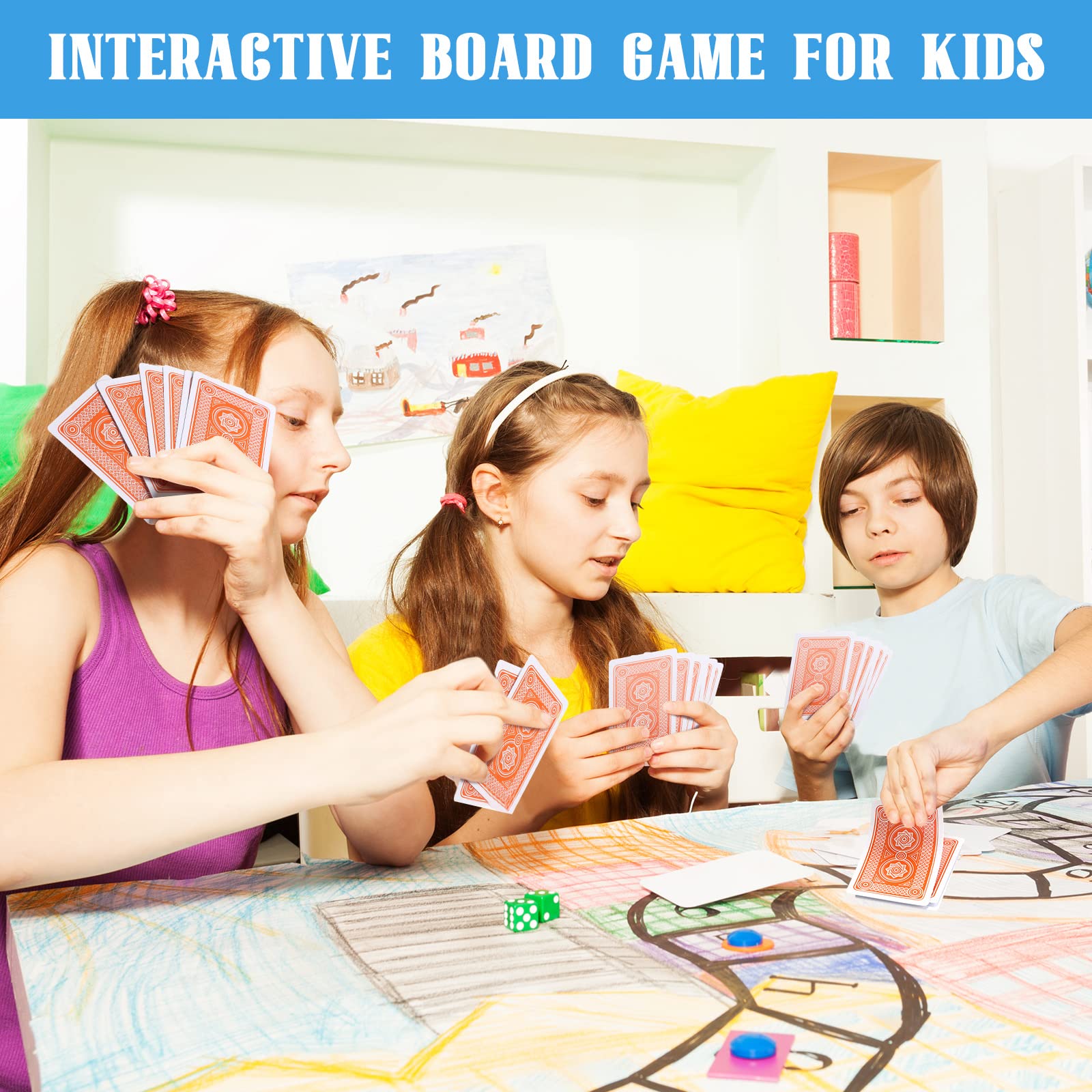 Zubebe multi-player friendly decks support Canasta and party games with friends and family.