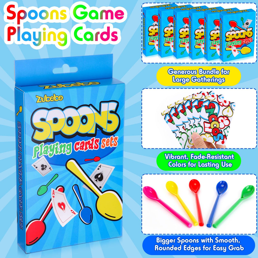 Zubebe oversized spoons in bright colors for quick grabbing