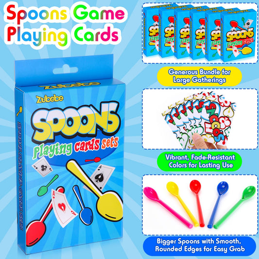 Zubebe oversized spoons in bright colors for quick grabbing
