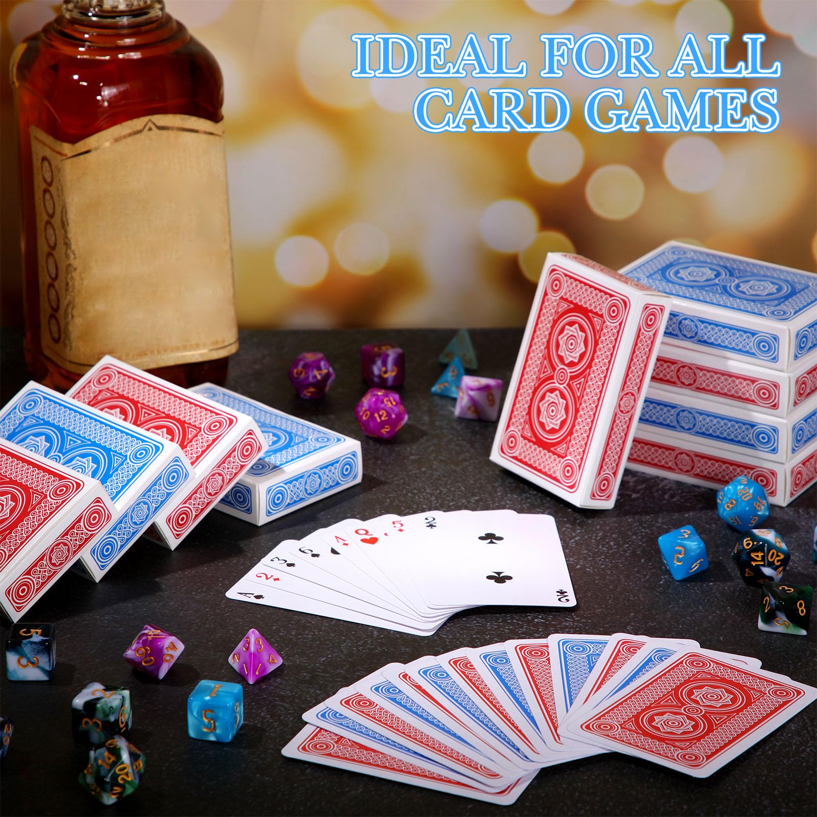 Zubebe plastic-coated playing cards for smooth shuffle and durability