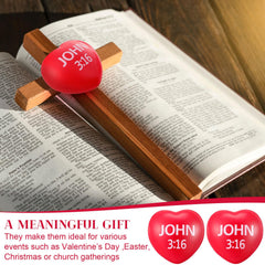 Portable 2.76-inch heart stress ball fits in bags for on-the-go use.