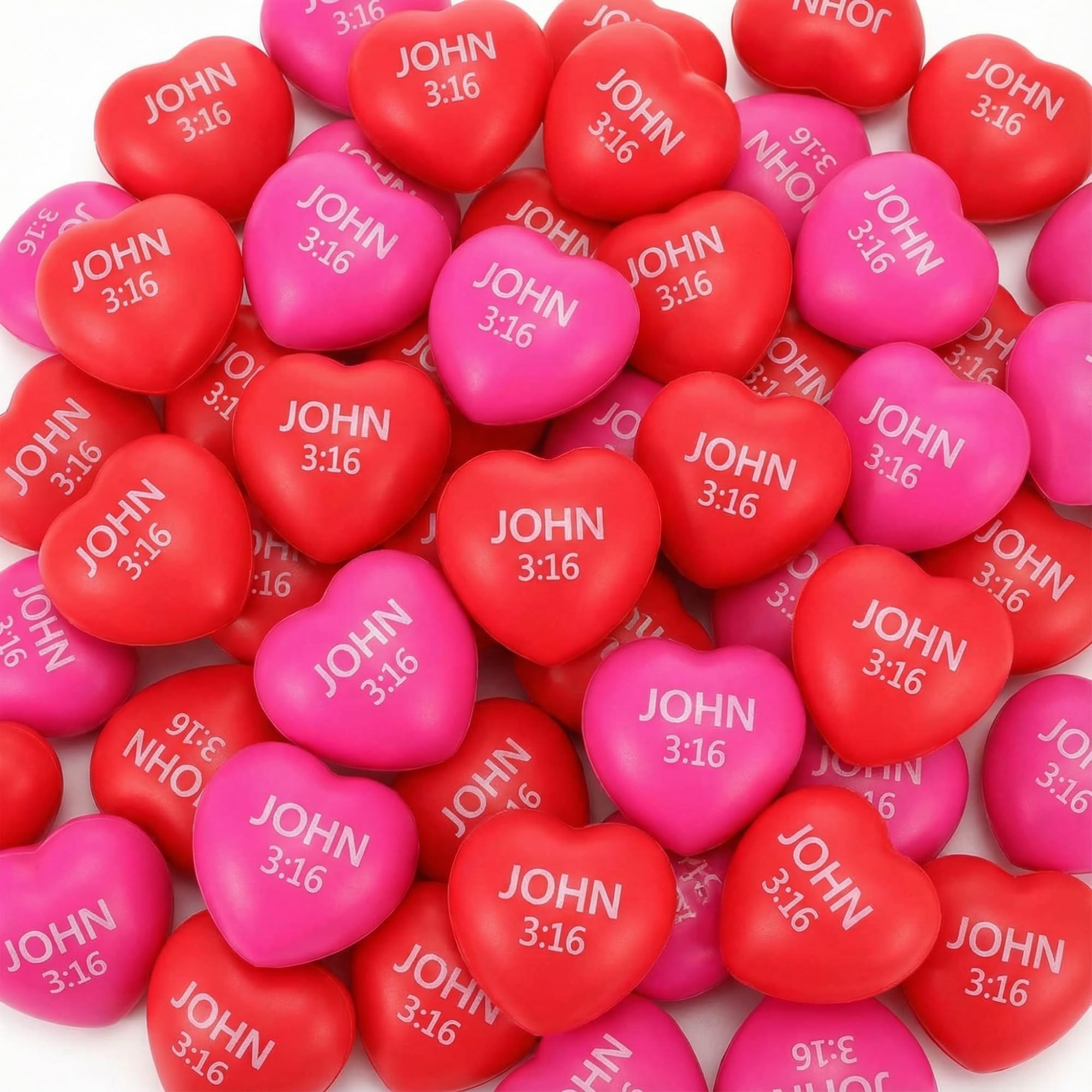 Zubebe bright red Valentine heart stress ball, eye-catching at gatherings