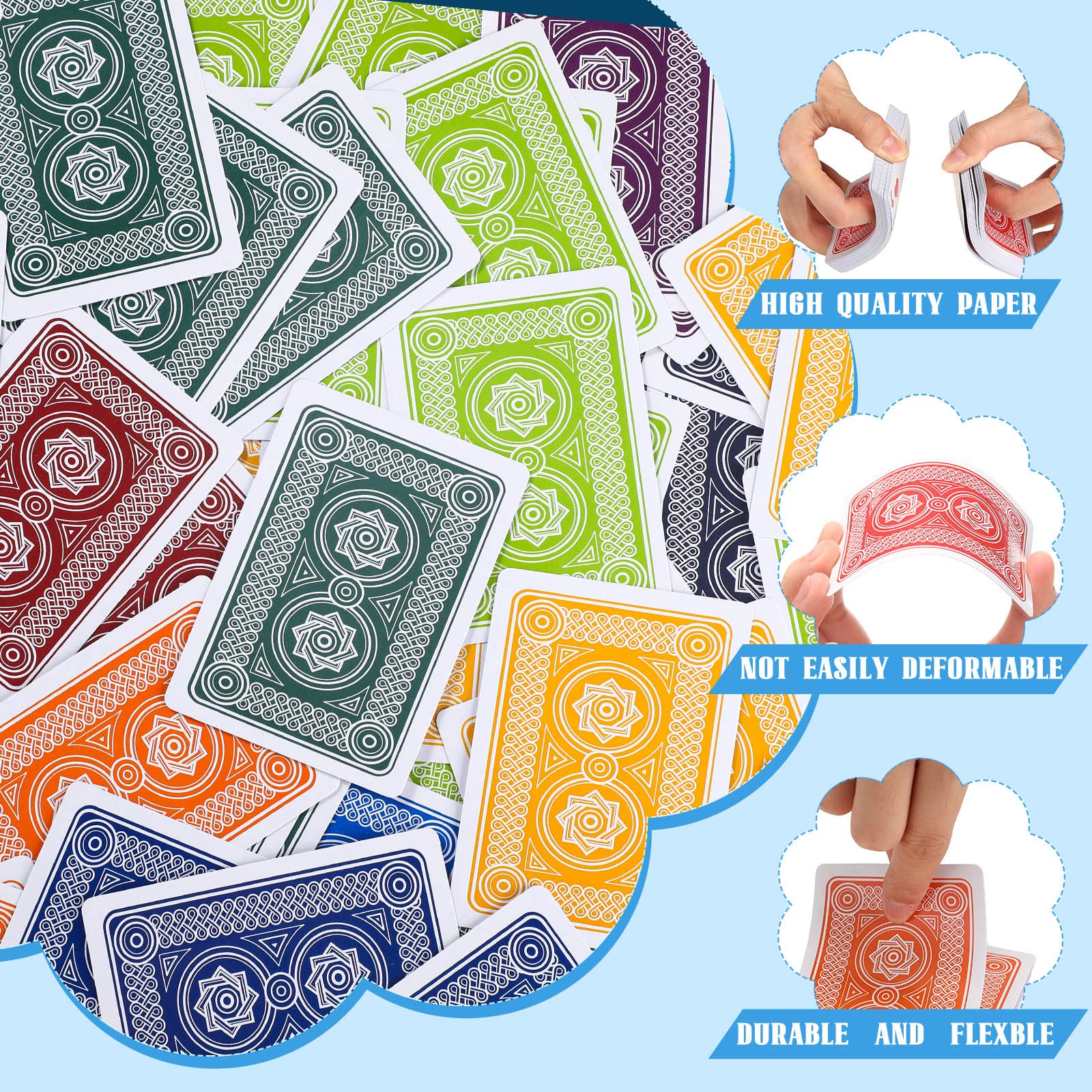 Zubebe wearproof bright colors resist fading during frequent shuffles