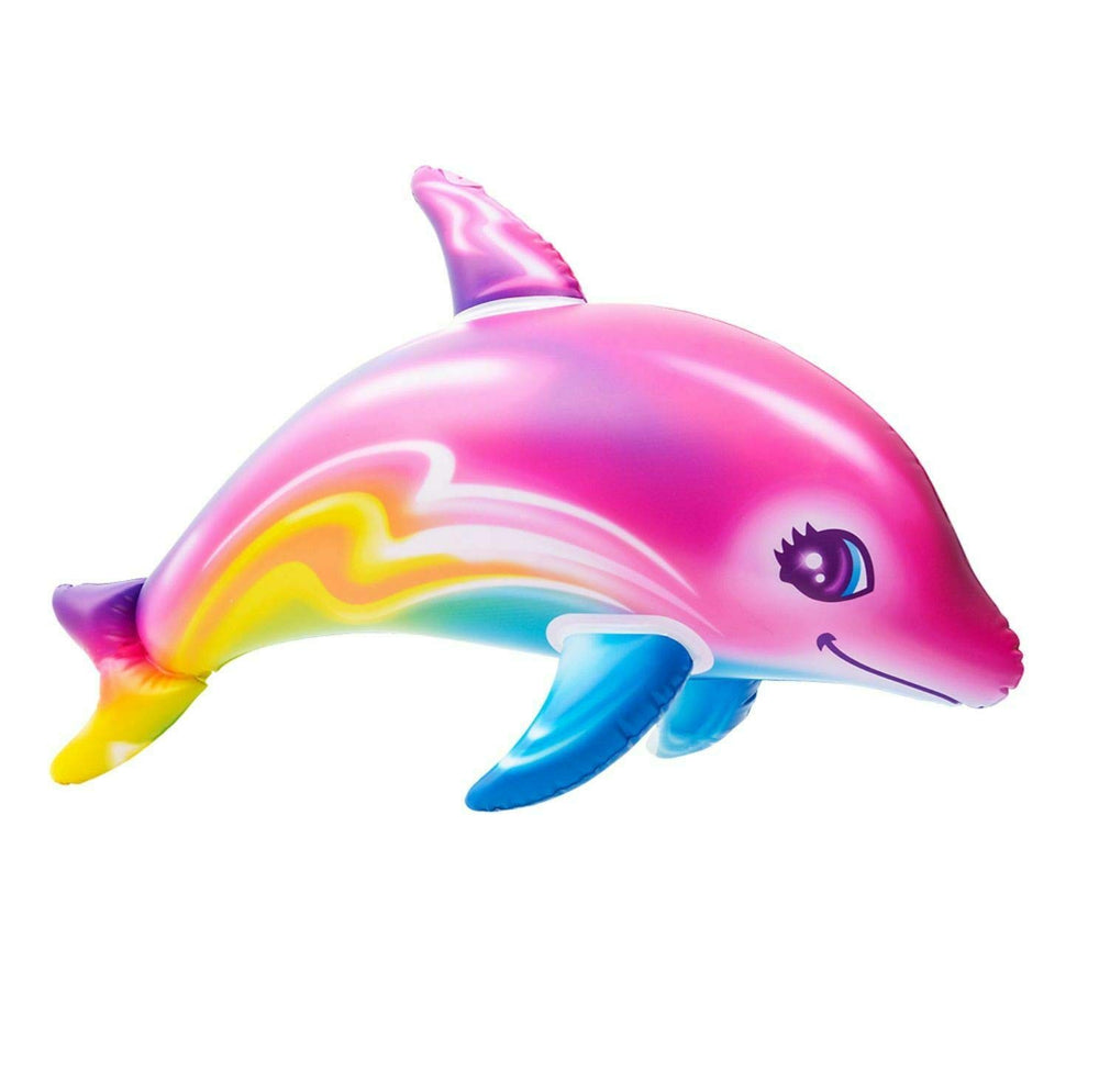 Zugar Land pool party dolphin decor with vibrant colors for Luau and birthdays.
