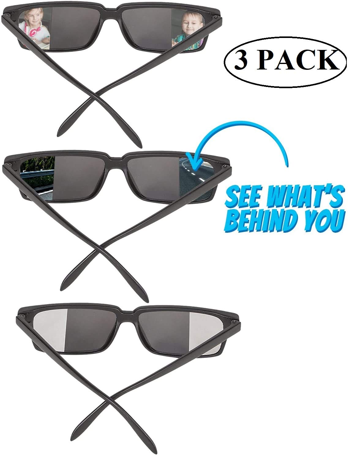 Zugar Land spy glasses inner mirror view shows behind you for imaginative play.