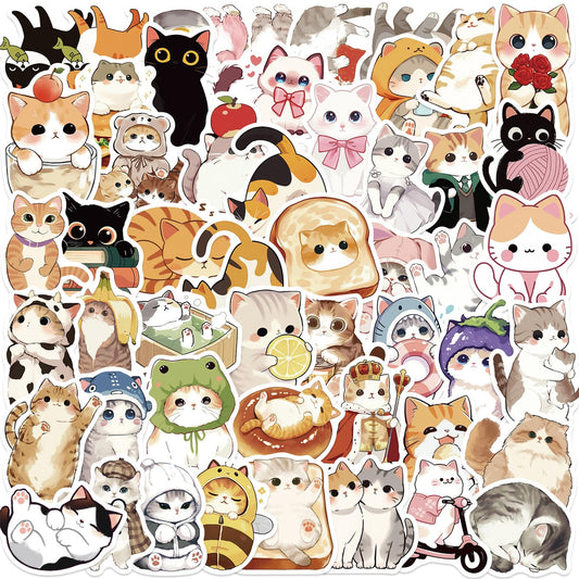 ZUIYIJIANGNAN cute cat sticker 01 on a water bottle enhances personalization and durability for daily use.