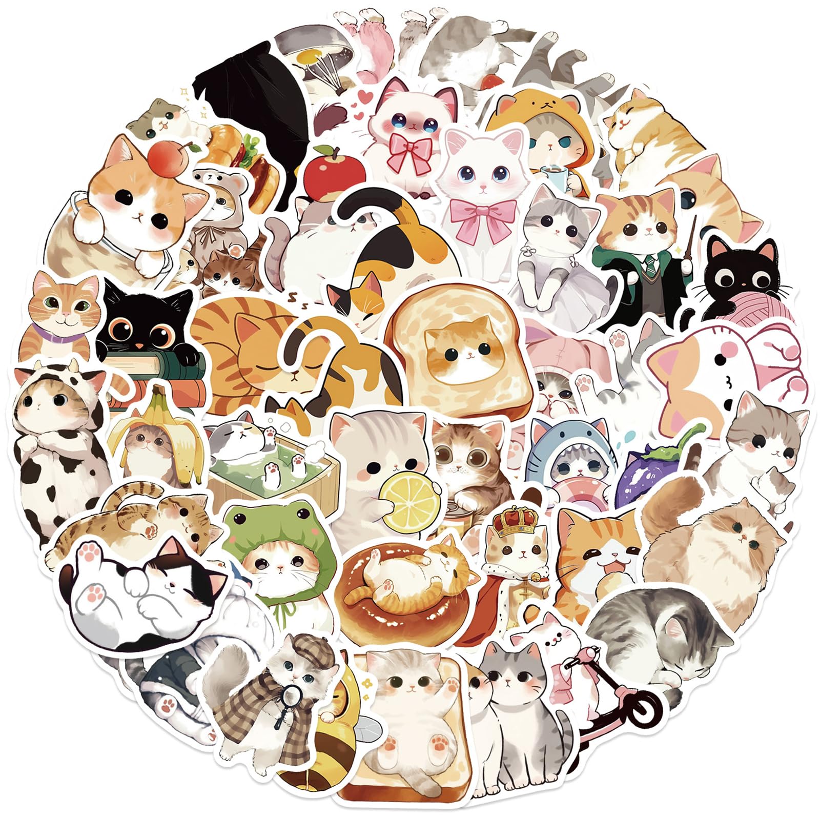 ZUIYIJIANGNAN cute cat sticker 05 on a phone case brightens everyday devices.