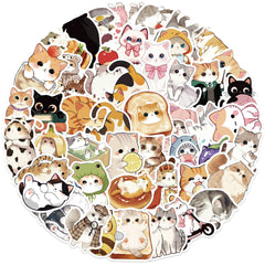 ZUIYIJIANGNAN cute cat sticker 05 on a phone case brightens everyday devices.