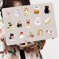 ZUIYIJIANGNAN cute cat sticker 06 on notebooks for cute organization and motivation.