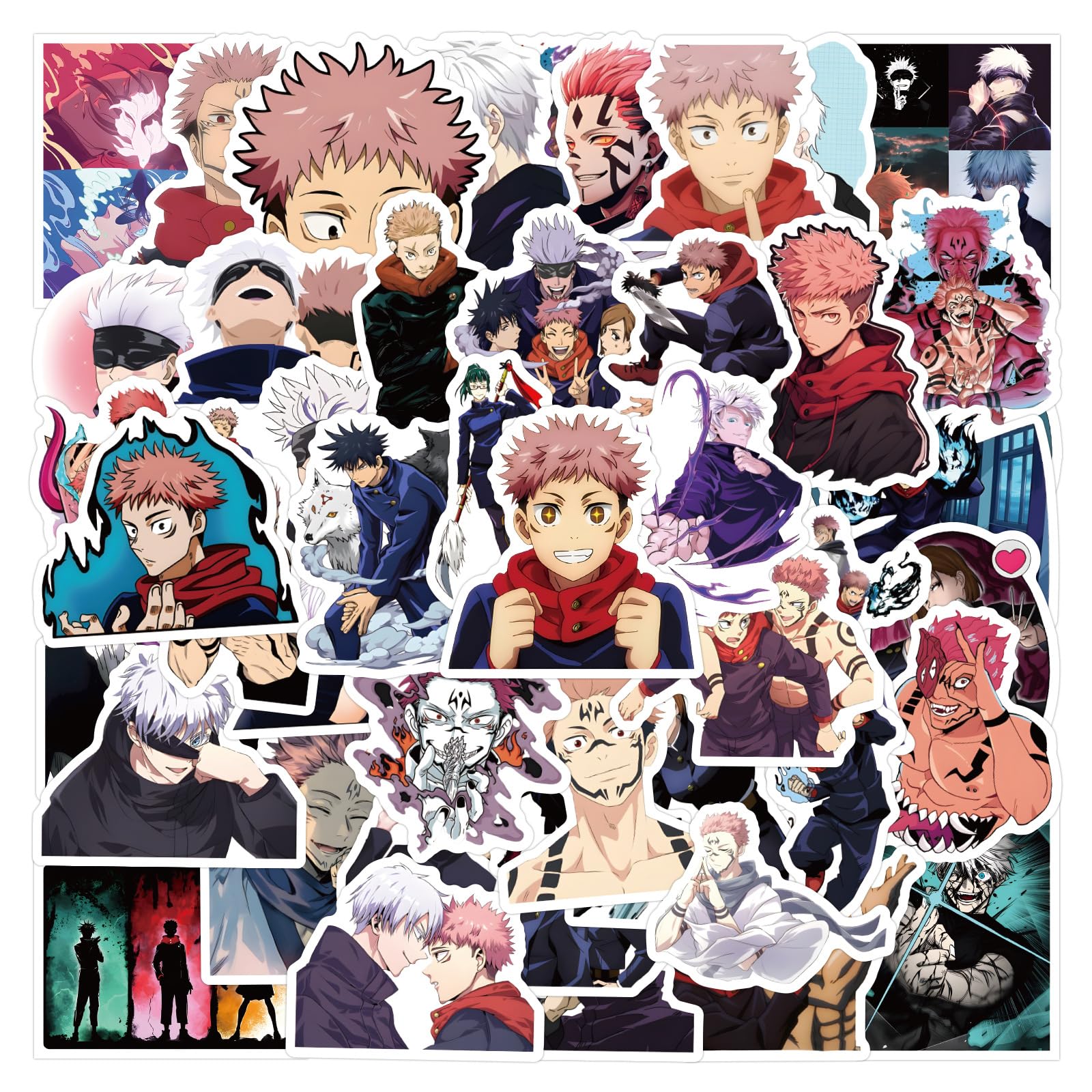 ZUIYIJIANGNAN Jujutsu Kaisen stickers for water bottles keep designs vibrant and scuff-resistant.