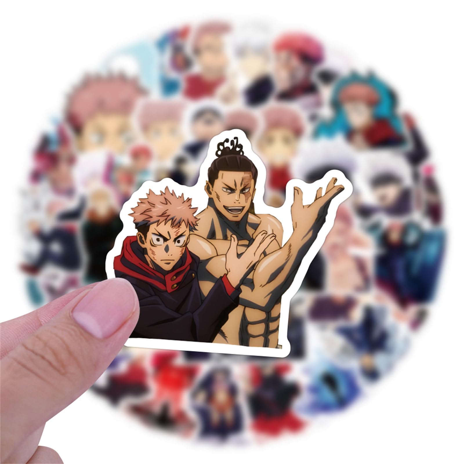 ZUIYIJIANGNAN Jujutsu Kaisen stickers for phones offer quick customization without residue.