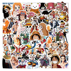 ZUIYIJIANGNAN One Piece Luffy portrait stickers for laptops and water bottles, durable vinyl.