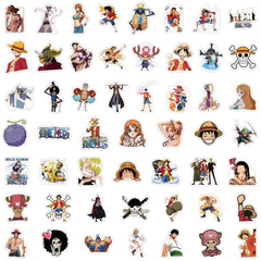 ZUIYIJIANGNAN One Piece Zoro action stickers for laptops and skateboards, waterproof finish.