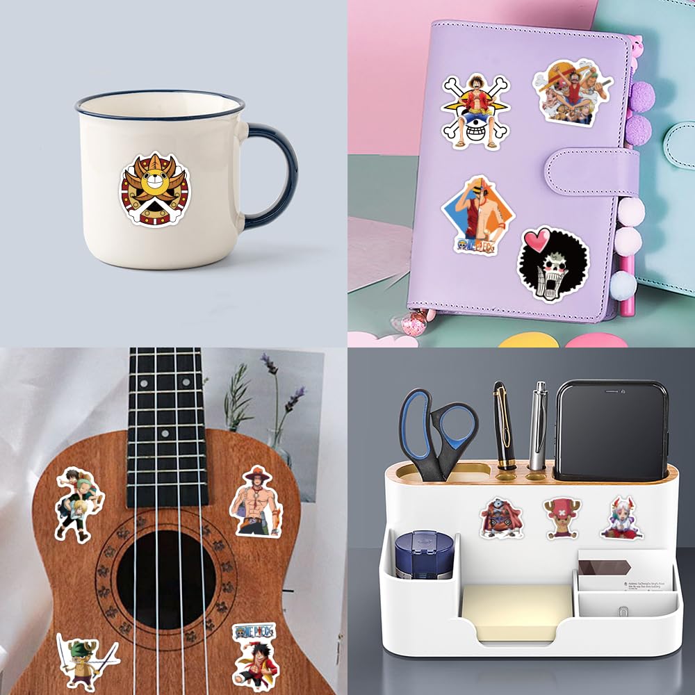 ZUIYIJIANGNAN One Piece Straw Hat Jolly Roger sticker for gear, vivid colors.