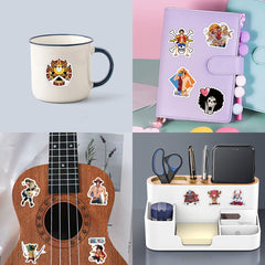 ZUIYIJIANGNAN One Piece Straw Hat Jolly Roger sticker for gear, vivid colors.
