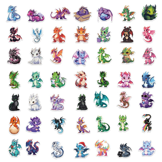 ZUIYIJIANGNAN waterproof dragon stickers for water bottles, durable and easy to remove.