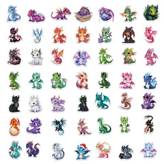 ZUIYIJIANGNAN waterproof dragon stickers for water bottles, durable and easy to remove.