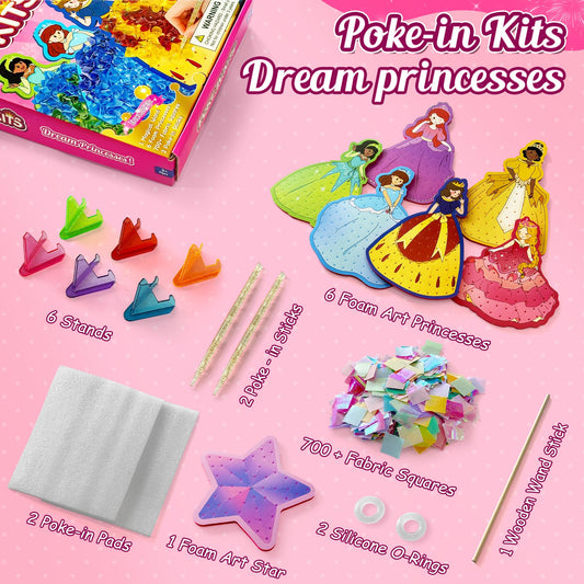 ZUNIRA Poke-in 700+ fabric squares for vibrant dress-up projects