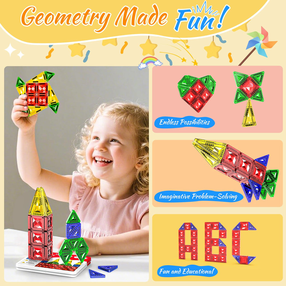 Zupooko Mini Magnetic Tiles are safe for ages 3 and up