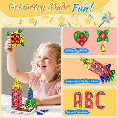 Zupooko Mini Magnetic Tiles are safe for ages 3 and up
