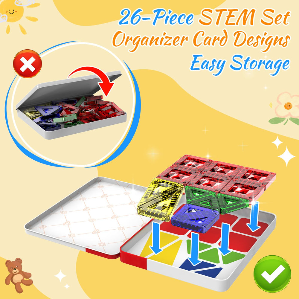 Zupooko Mini Magnetic Tiles arrive gift-ready for birthdays or holidays
