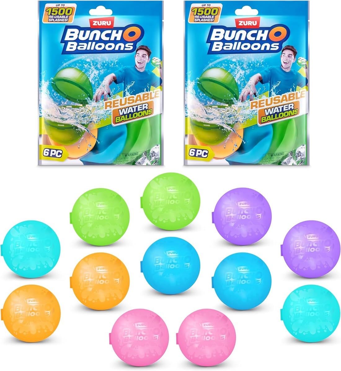 ZURU Bunch O Balloons front pack display with assorted colors for outdoor play
