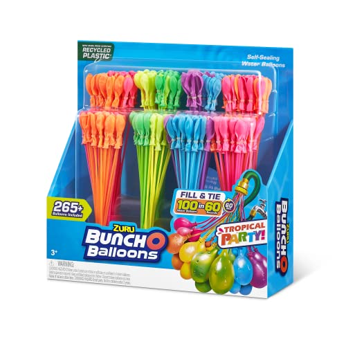ZURU Bunch O Balloons Tropical Party fill quickly to set up a fast water game