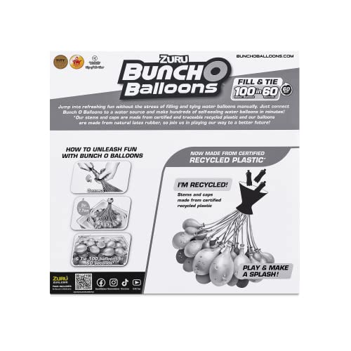 ZURU Bunch O Balloons Tropical Party hose connection for easy filling and mess-free setup