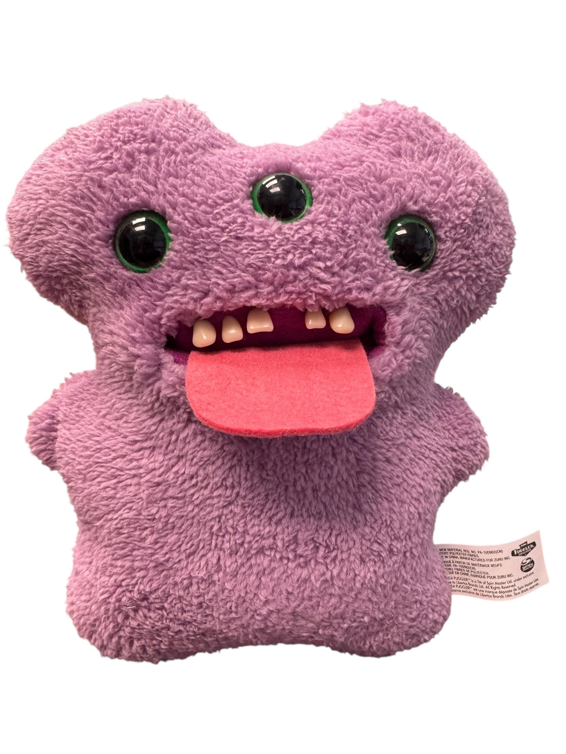 ZURU Fuggler Annoyed Alien three-eyed plush, unique character for quirky display and gifting.