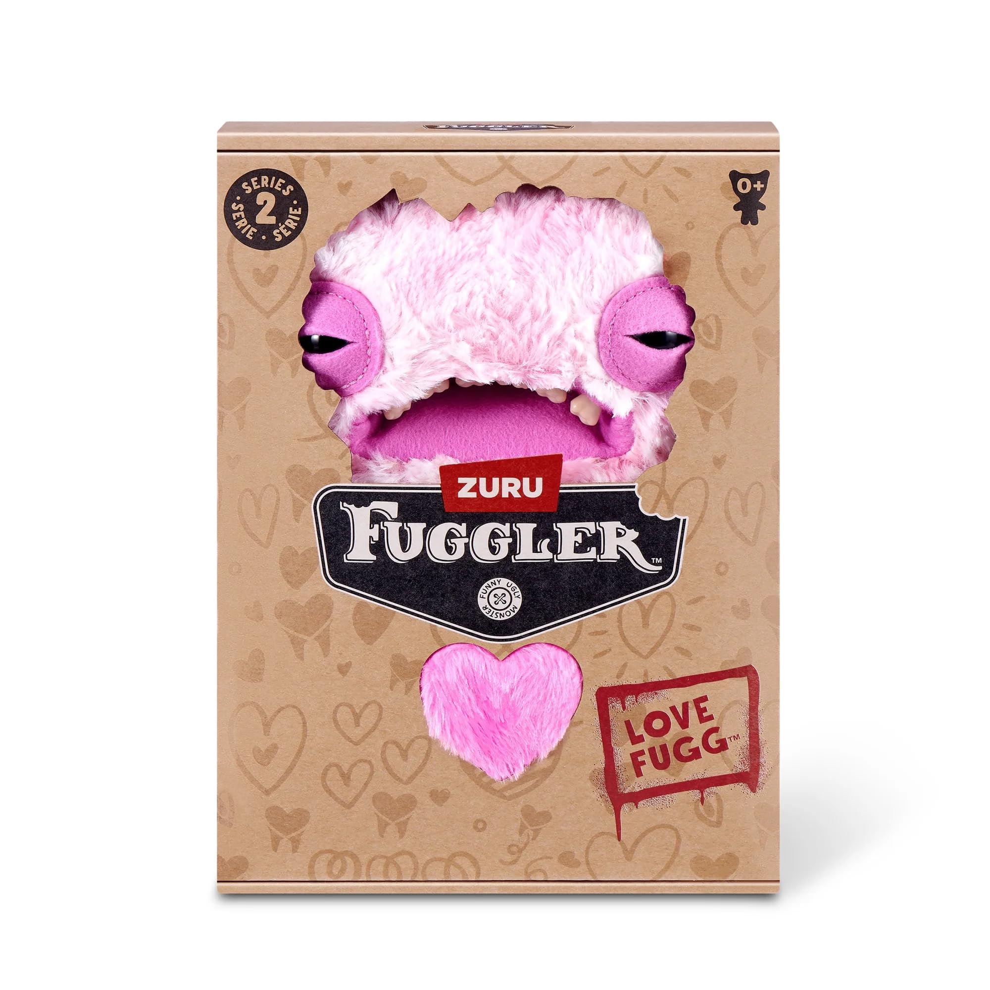 ZURU Fuggler Love Fuggs S2 Pink plush, perfect for cuddling at your desk