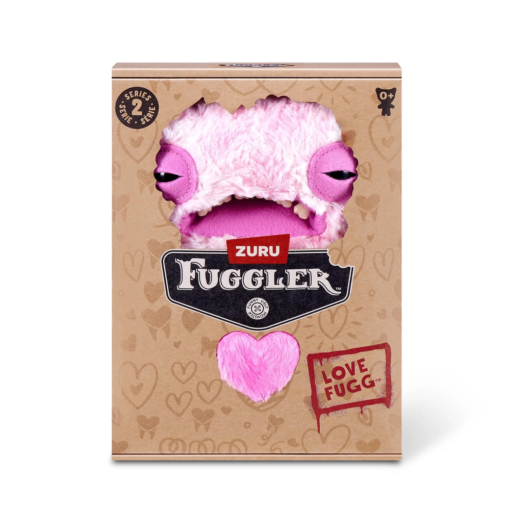 ZURU Fuggler Love Fuggs S2 Pink plush, perfect for cuddling at your desk